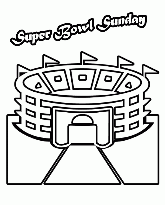 Superbowl 1 Cool Coloring Page