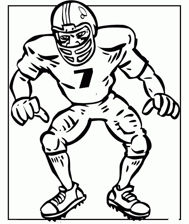 Superbowl 7 Cool Coloring Page