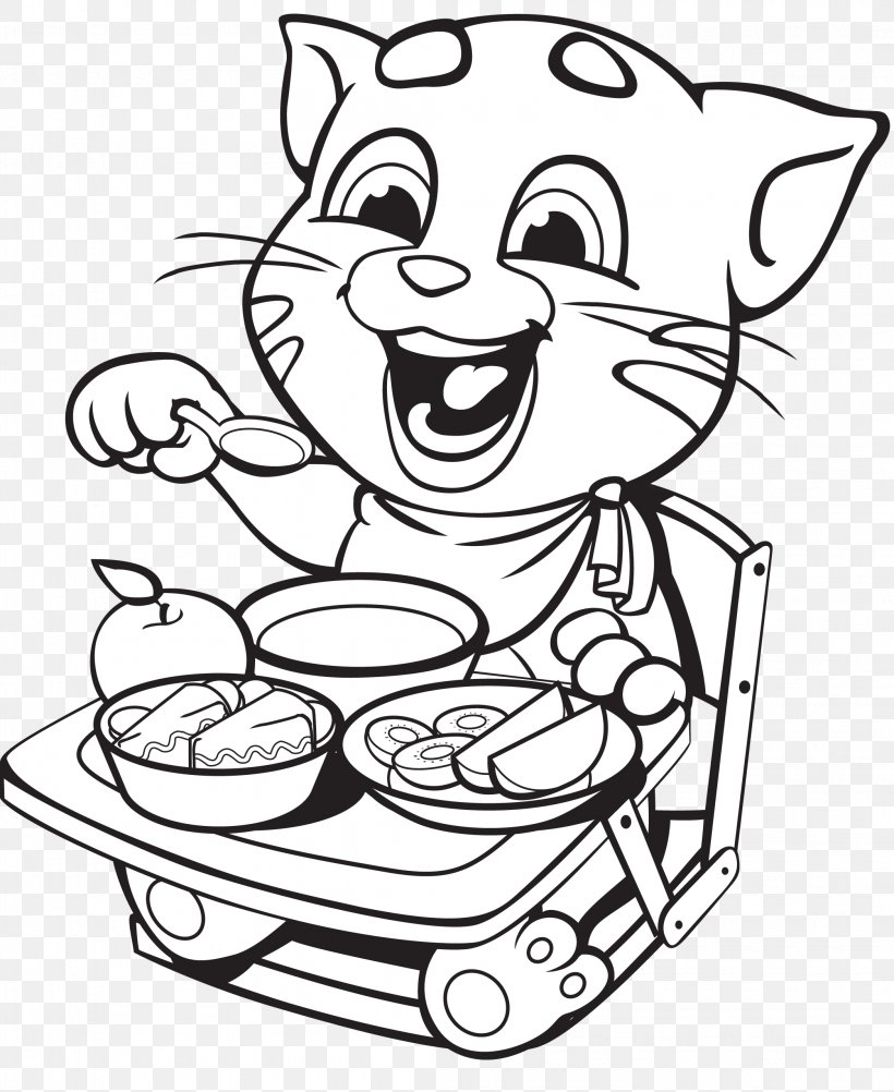 Cool Talking Tom 7 Coloring Page