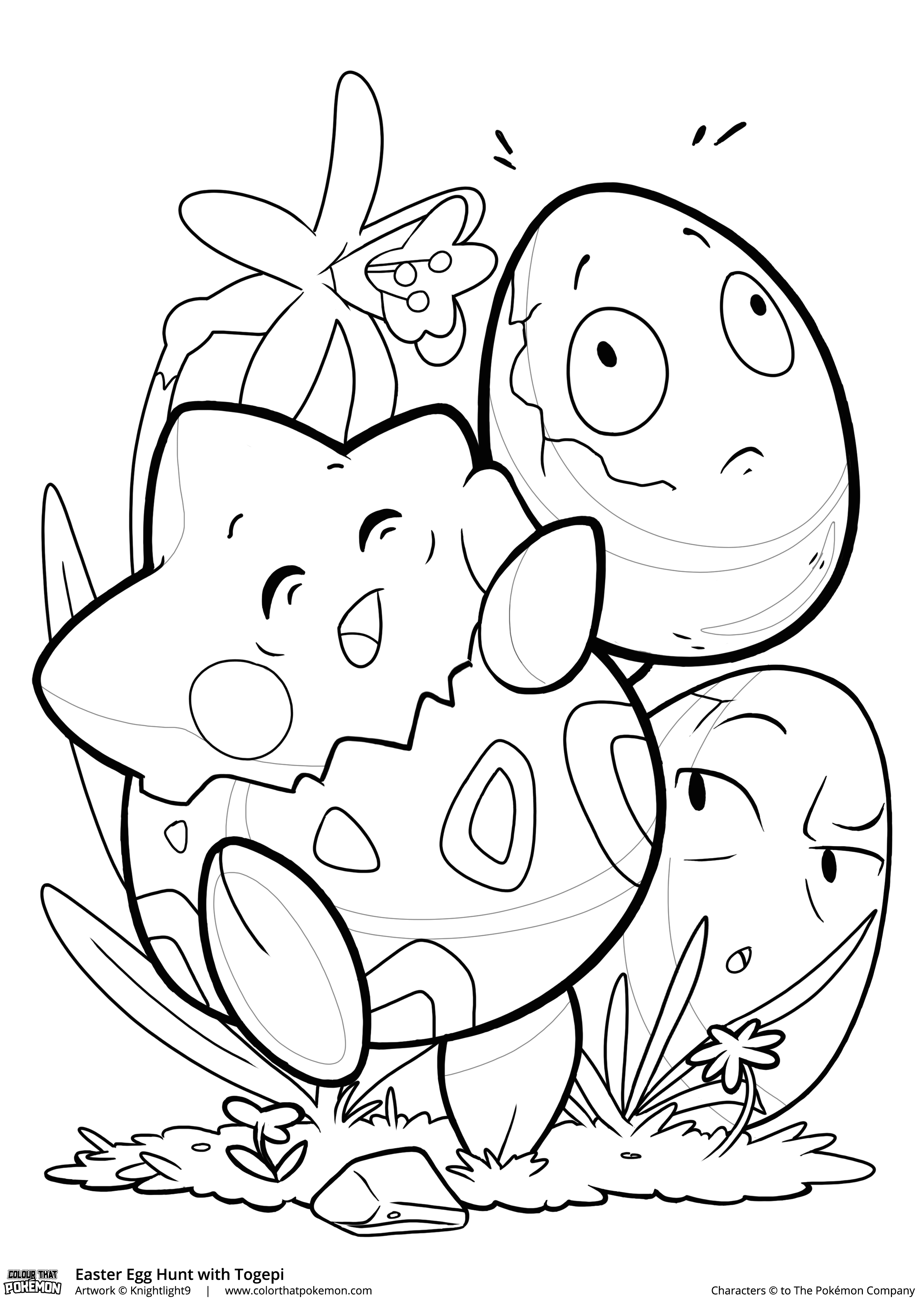 Togepi 12 Cool Coloring Page