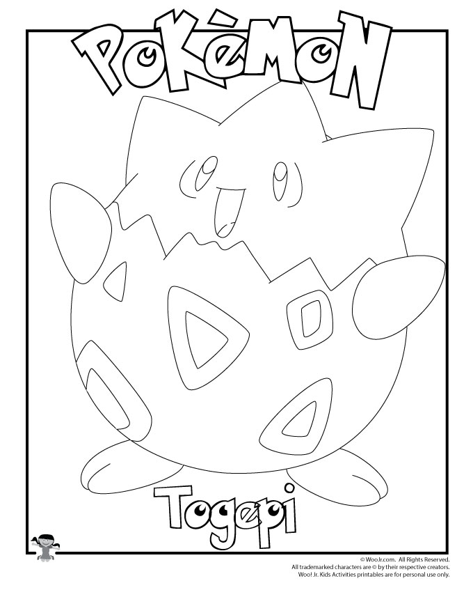 Togepi 13 For Kids Coloring Page