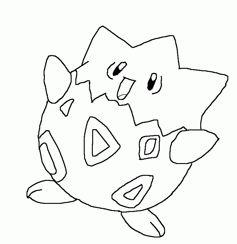 Togepi 4 Cool Coloring Page