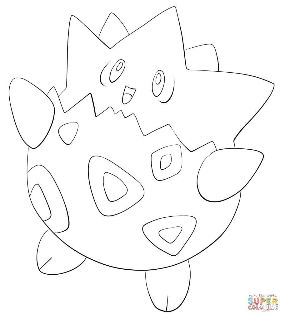 Togepi 6 Cool Coloring Page
