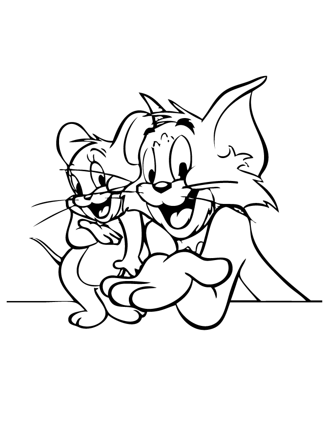 Tom and Jerry 10 Cool Coloring Page