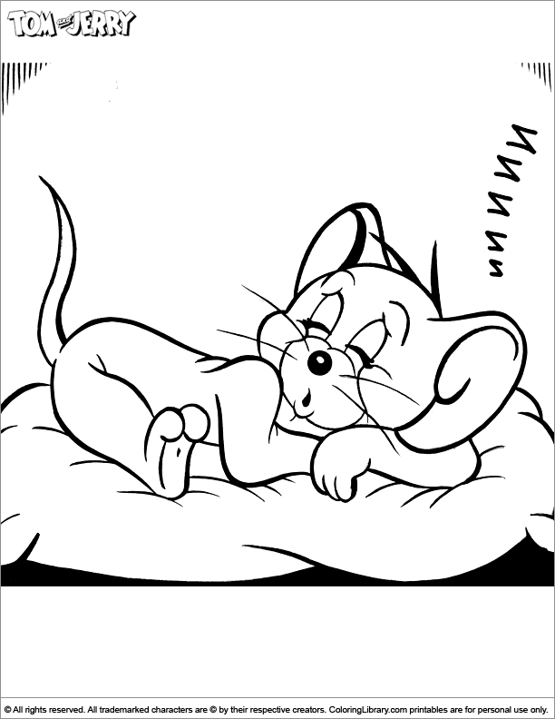 Cool Tom and Jerry 13 Coloring Page