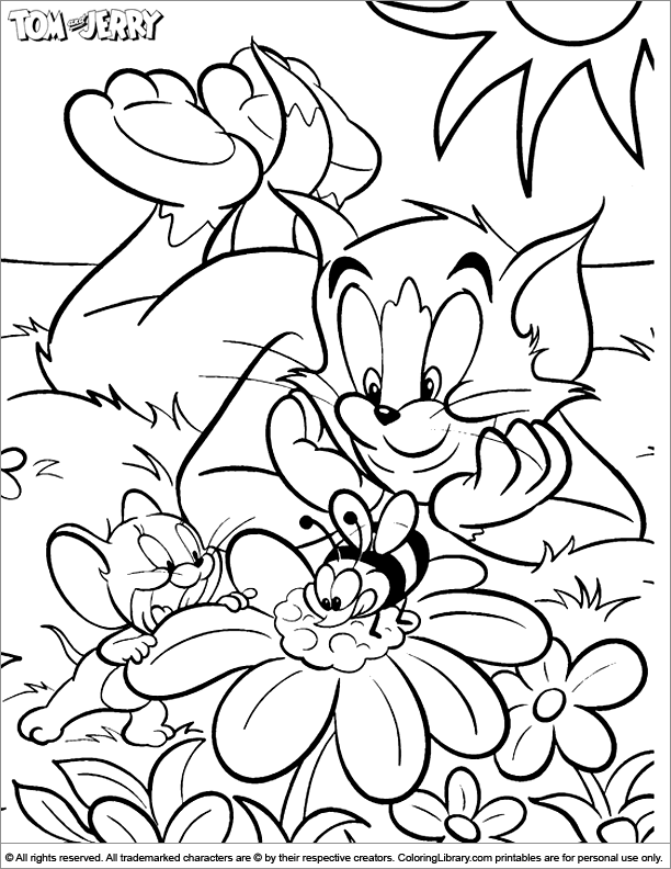 Tom and Jerry 23 For Kids Coloring Page