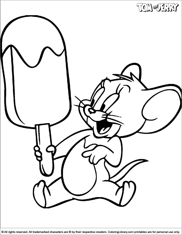 Tom and Jerry 24 Cool Coloring Page