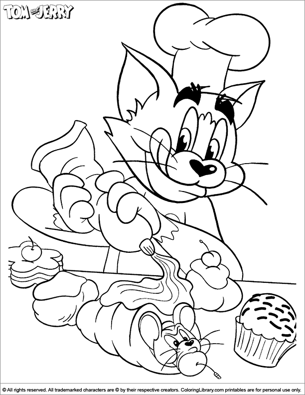 Cool Tom and Jerry 28 Coloring Page