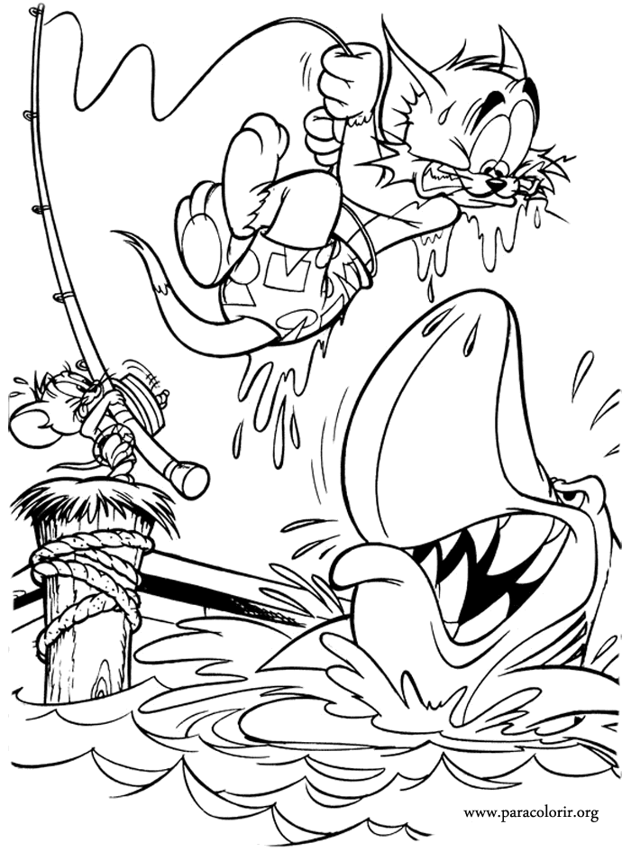 Tom and Jerry 3 For Kids Coloring Page
