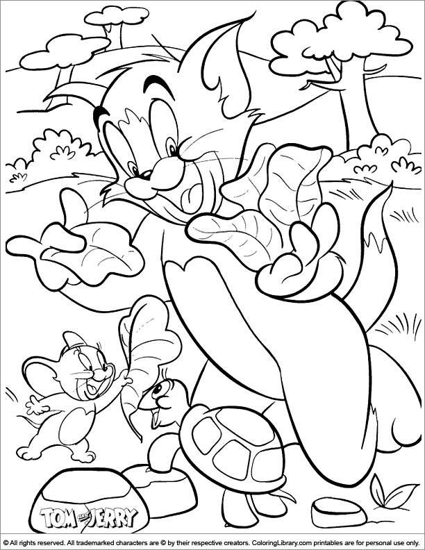Tom and Jerry 39 Cool Coloring Page