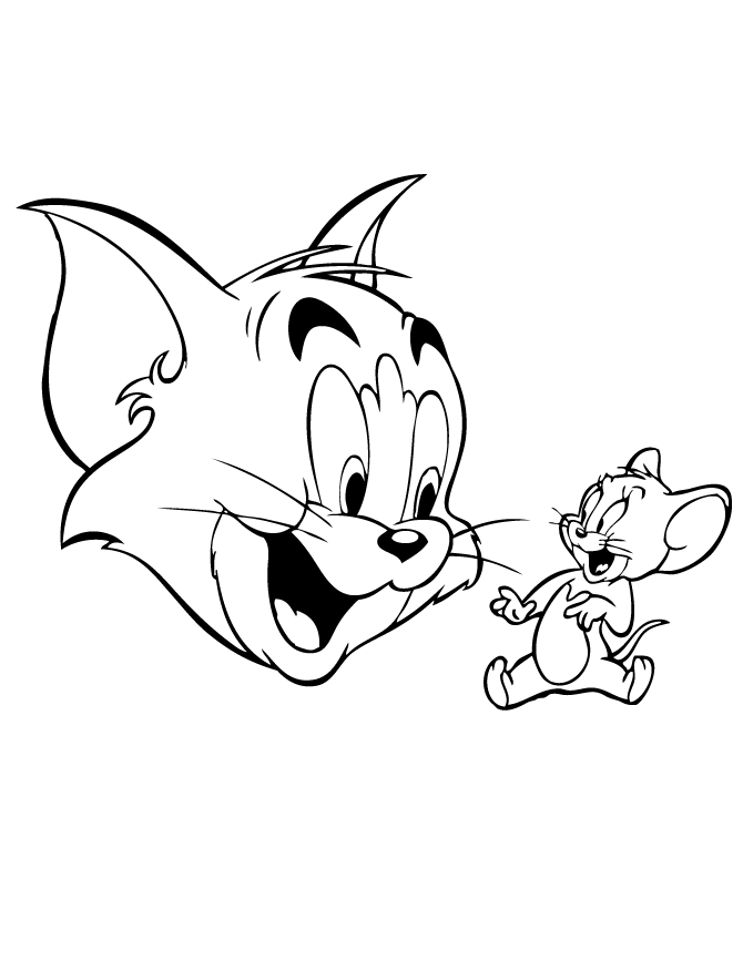Tom and Jerry 6 Cool Coloring Page
