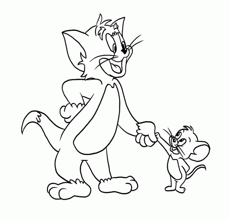 Tom and Jerry 8 Cool Coloring Page