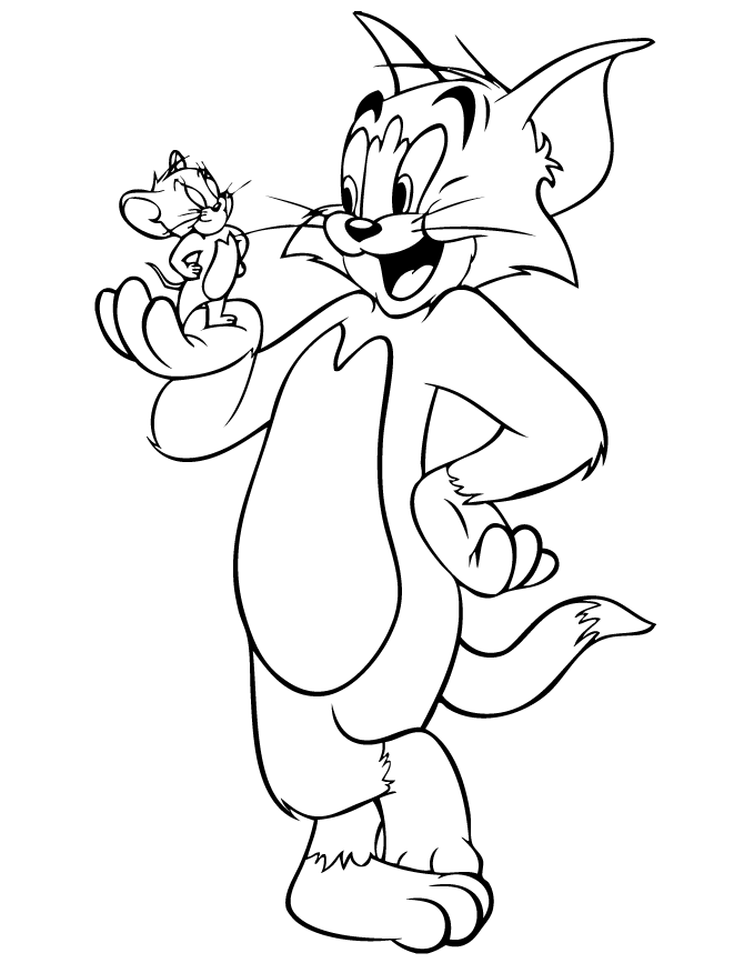 Cool Tom and Jerry 9 Coloring Page