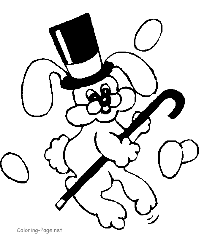 Cool Top Hat 21 Coloring Page