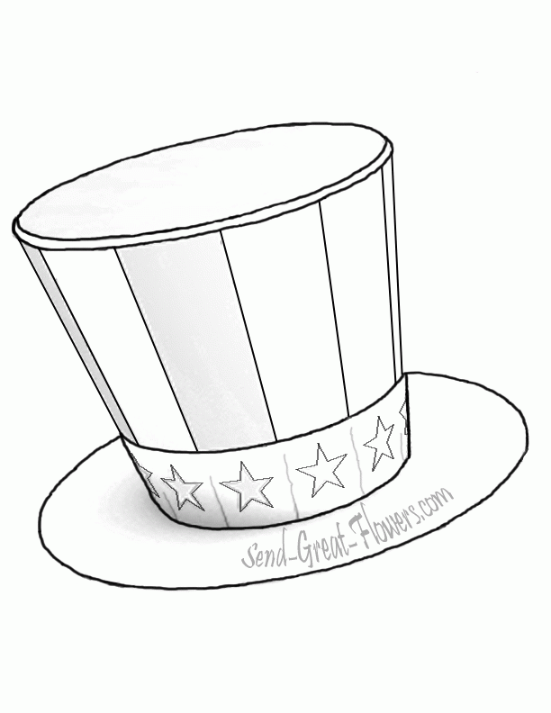 Top Hat 3 For Kids Coloring Page