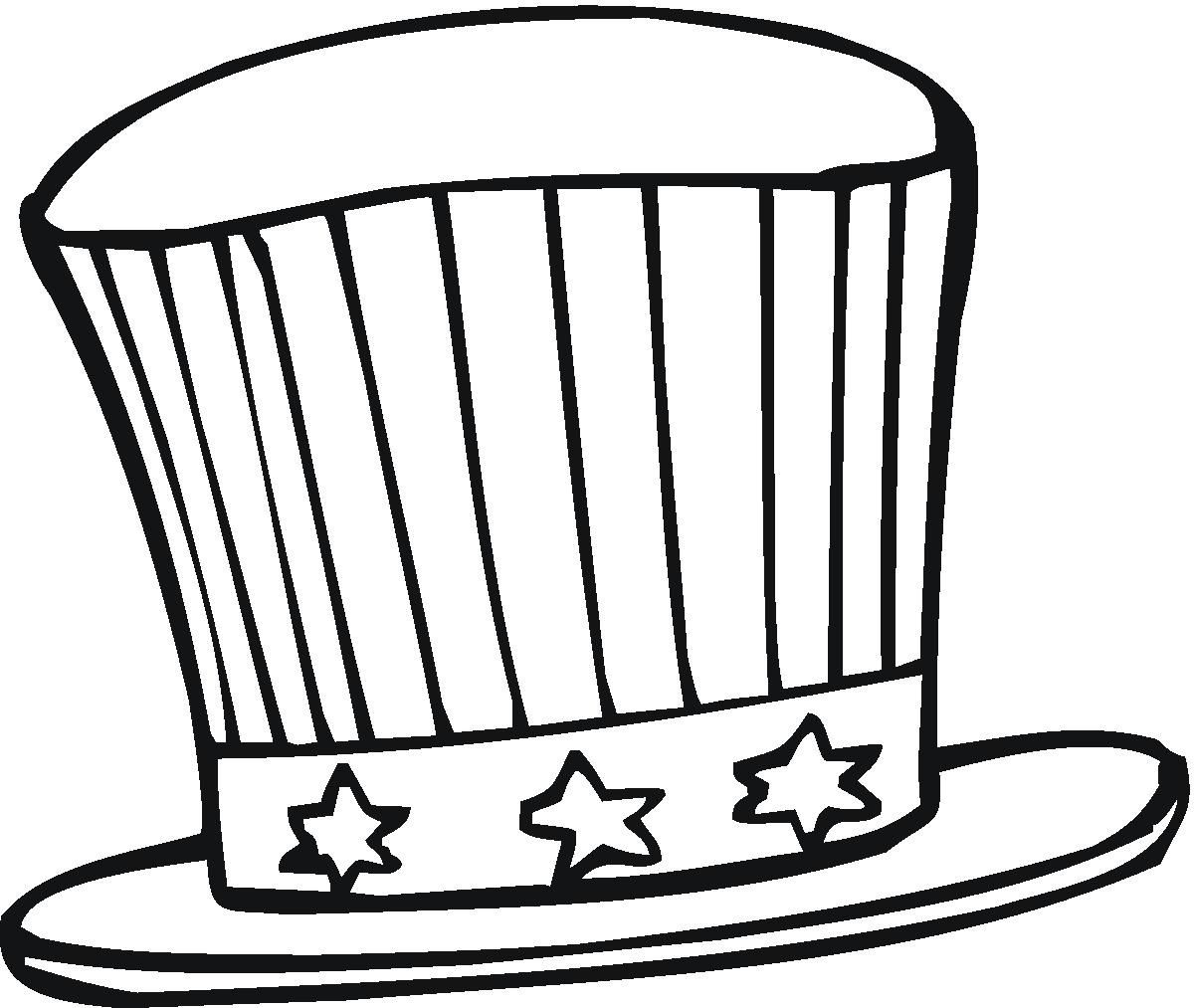 Cool Top Hat 5 Coloring Page