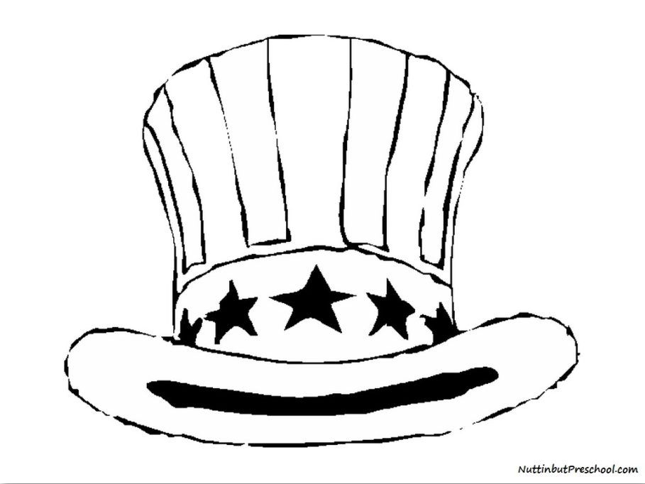 Cool Top Hat 9 Coloring Page