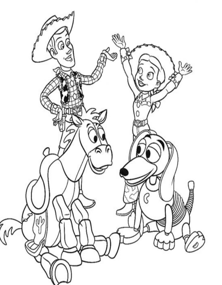Toy Story 2 For Kids Coloring Page