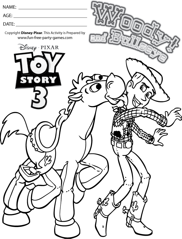 Cool Toy Story 34 Coloring Page