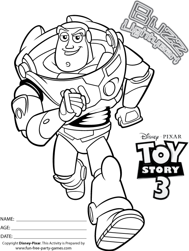 Toy Story 35 Cool Coloring Page