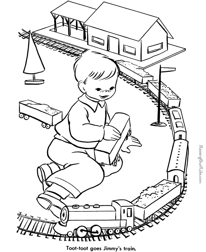 Cool Train 11 Coloring Page
