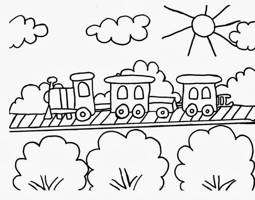 Train 12 Cool Coloring Page
