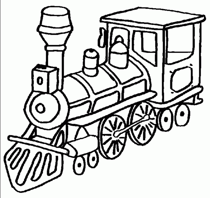 Train 13 For Kids Coloring Page