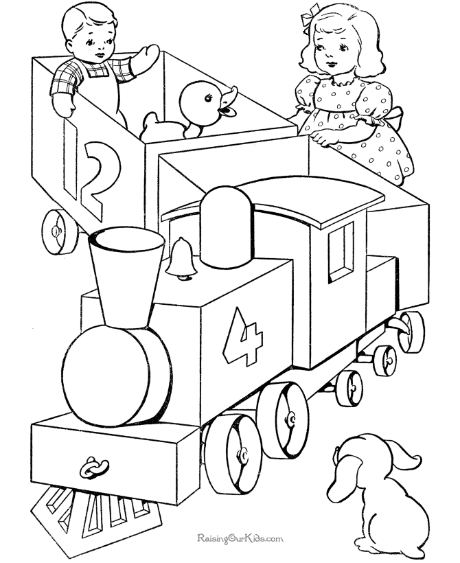 Train 17 For Kids Coloring Page