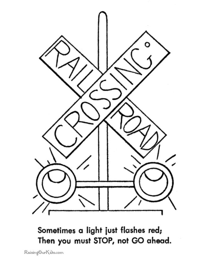 Cool Train 19 Coloring Page