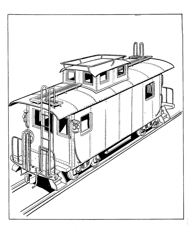 Train 20 Cool Coloring Page