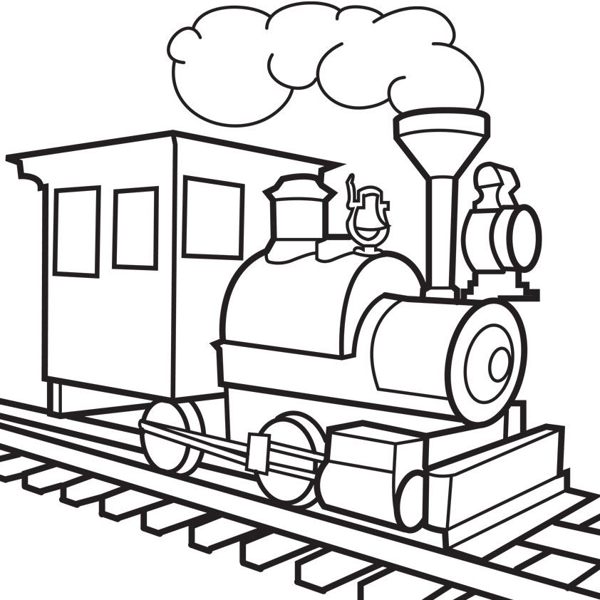 Train 24 Cool Coloring Page