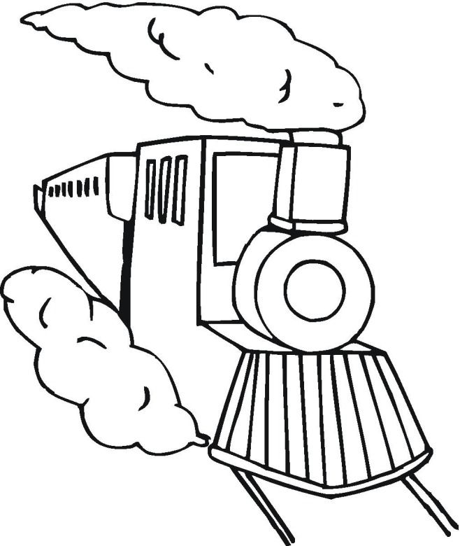Train 25 For Kids Coloring Page