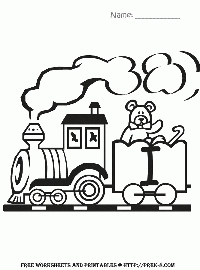 Train 26 Cool Coloring Page