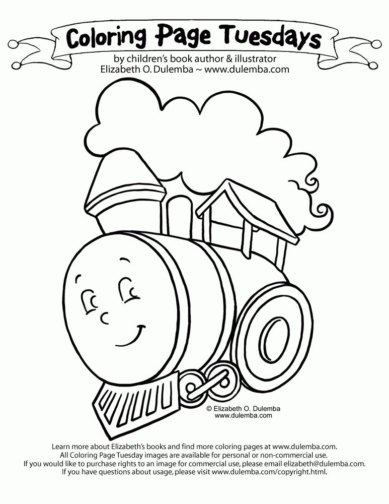 Train 28 Cool Coloring Page