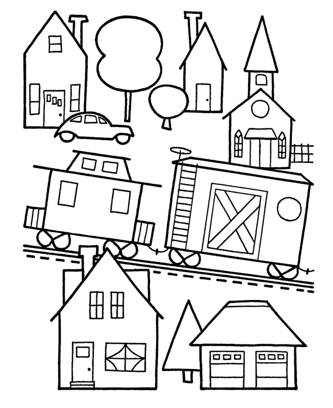 Train 30 Cool Coloring Page
