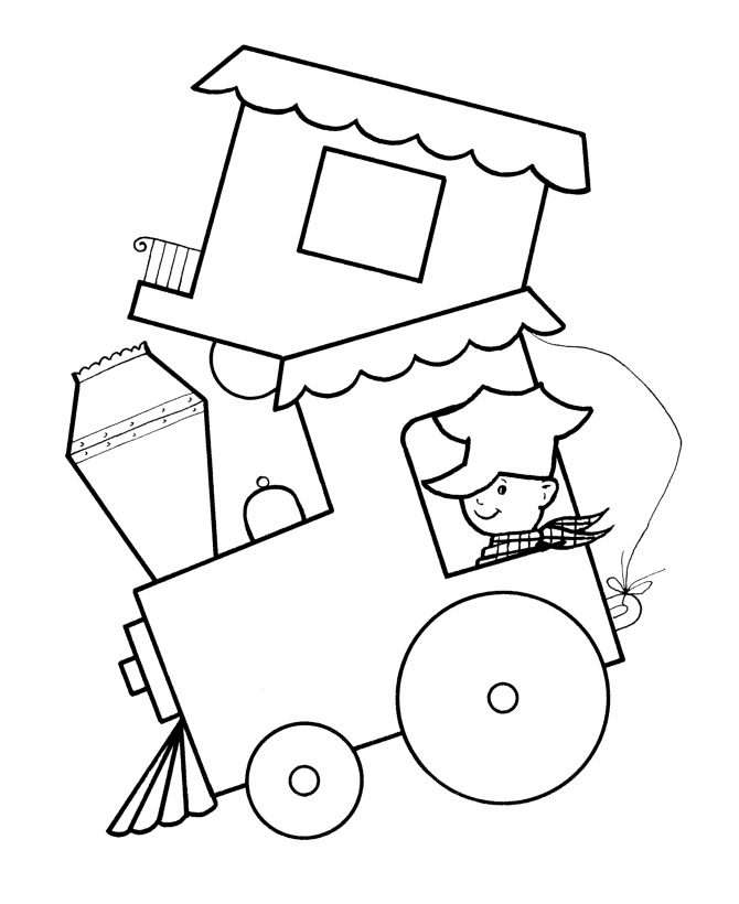 Cool Train 35 Coloring Page