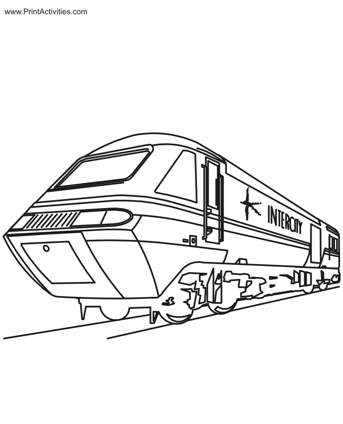 Train 38 Cool Coloring Page