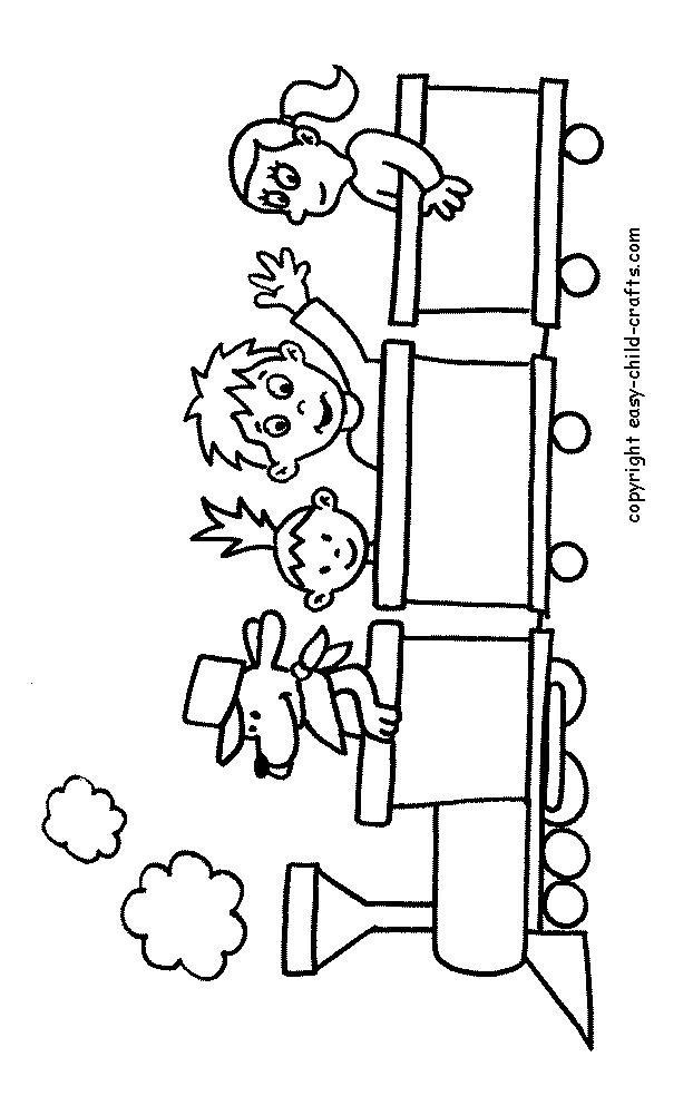 Train 4 Cool Coloring Page