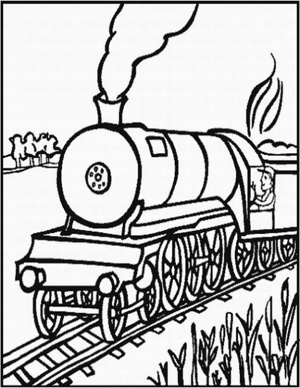 Cool Train 42 Coloring Page