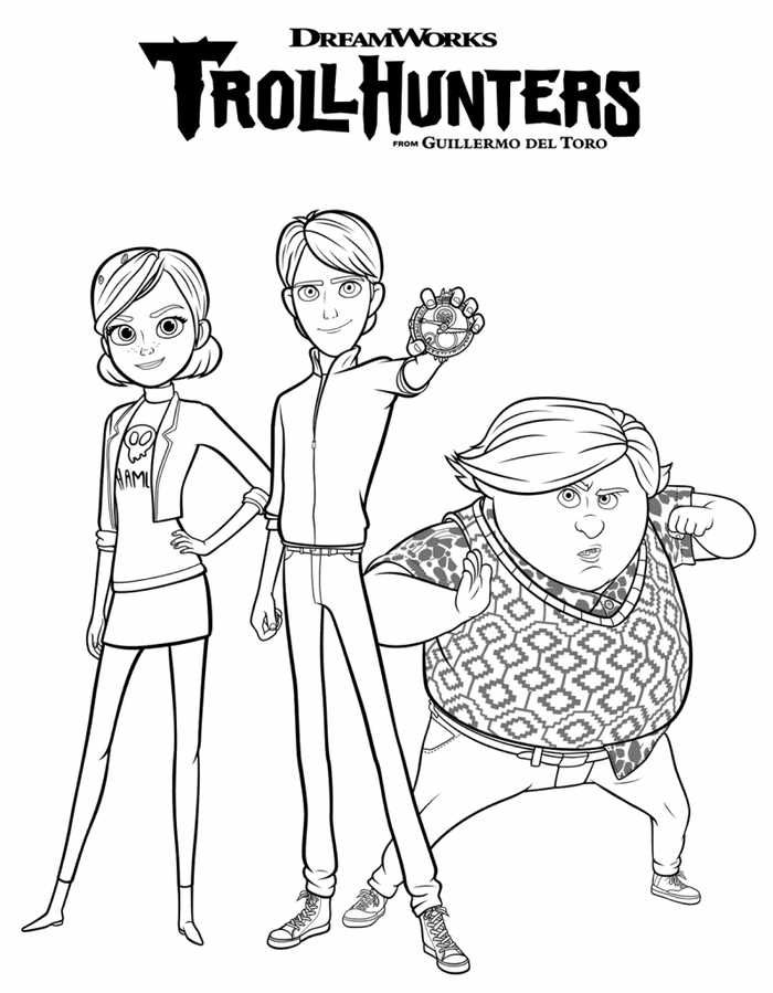 Trollhunters 2 For Kids Coloring Page