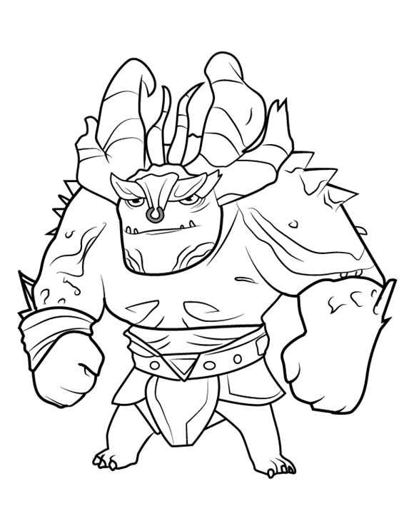 Trollhunters 3 Cool Coloring Page