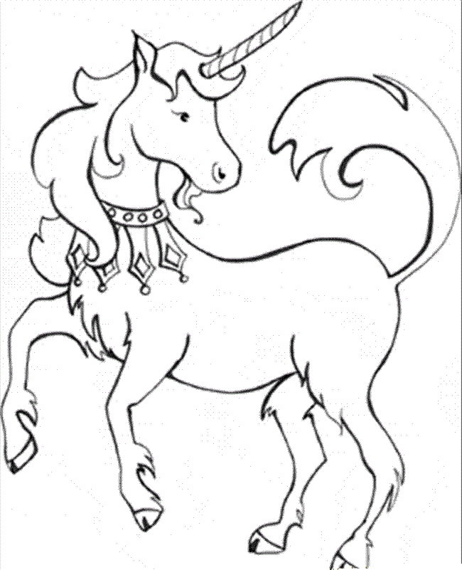 Unicorn 1 Cool Coloring Page