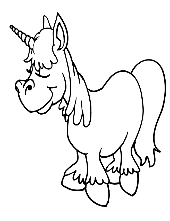 Unicorn 17 Cool Coloring Page