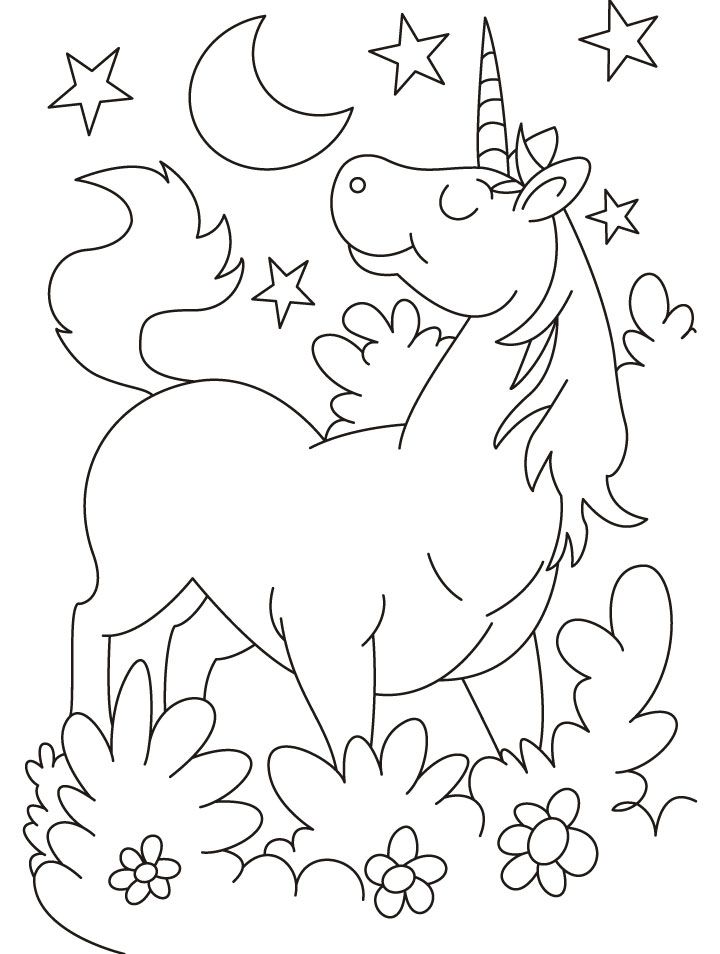 Unicorn 21 For Kids Coloring Page