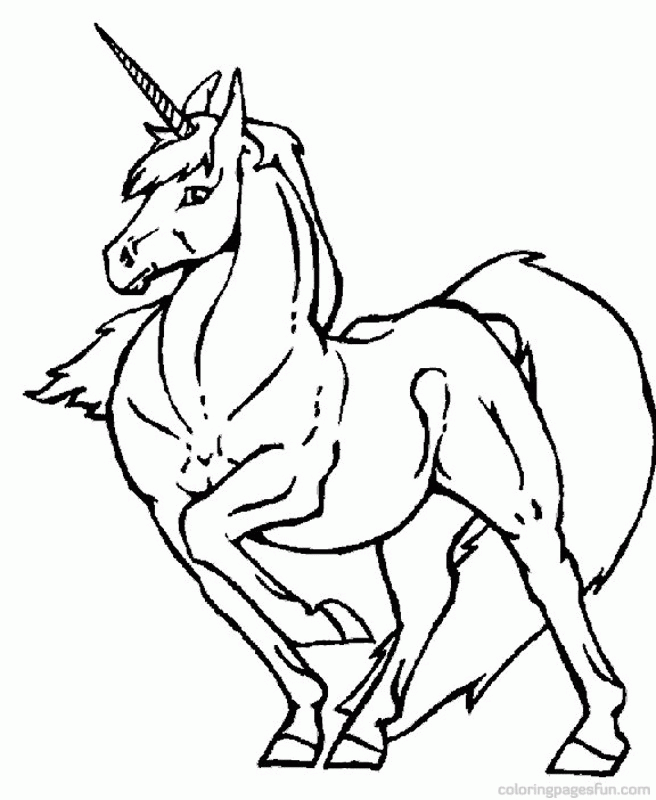 Unicorn 24 Cool Coloring Page