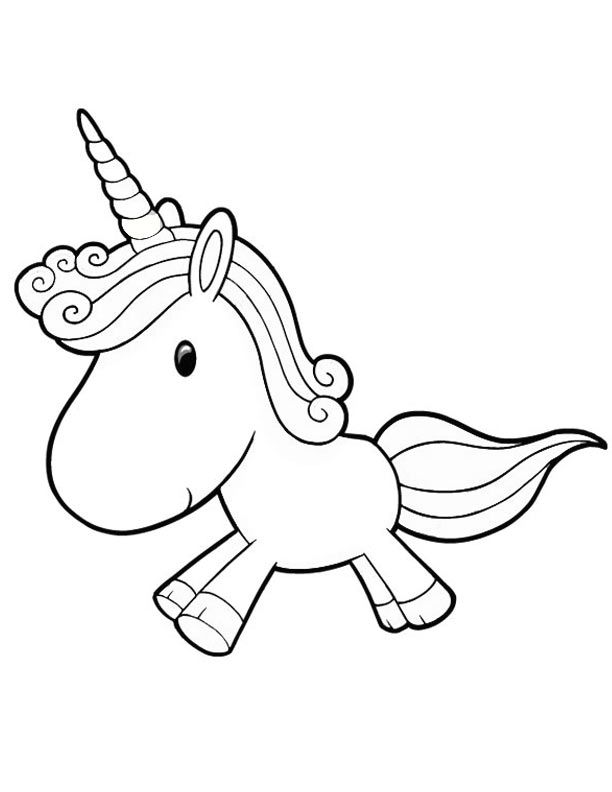 Unicorn 3 Cool Coloring Page