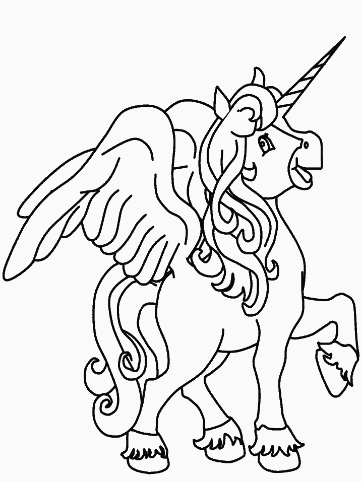 Unicorn 30 Cool Coloring Page