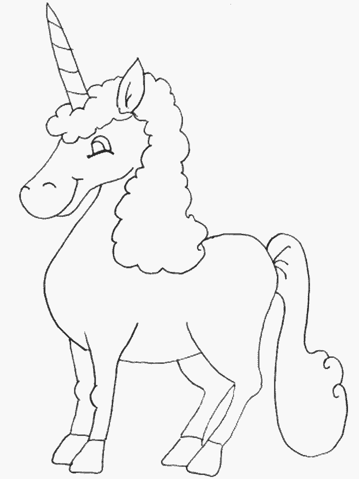 Unicorn 34 Cool Coloring Page
