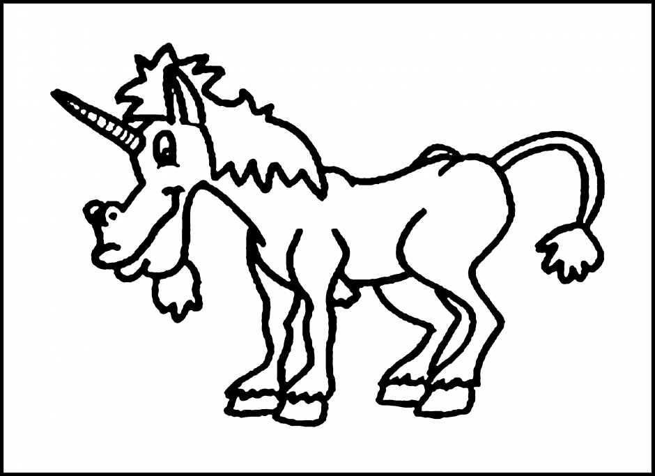 Unicorn 44 Cool Coloring Page