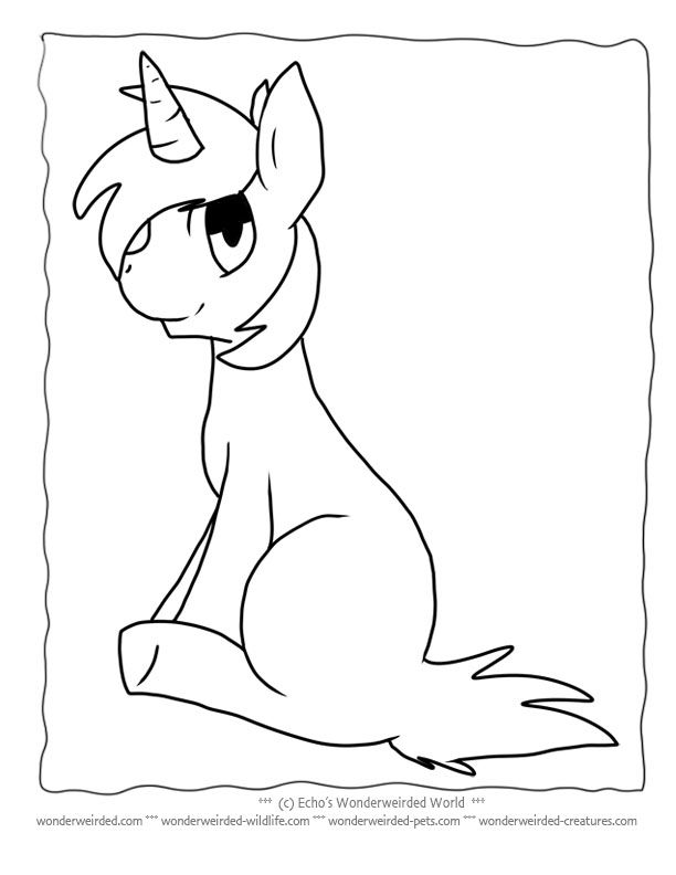Unicorn 7 Cool Coloring Page